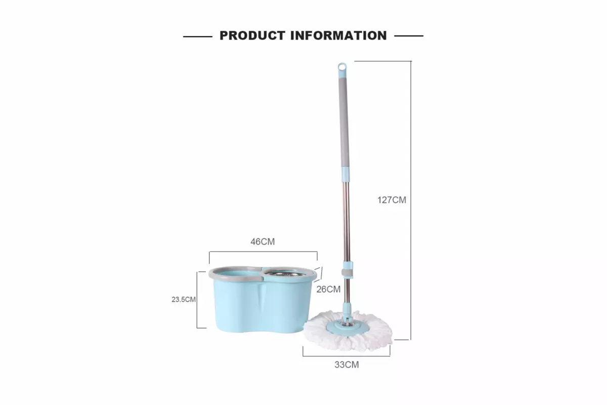 AODI SPIN MOP-STEEL BASKET (2 MOP HEAD) - Image 2
