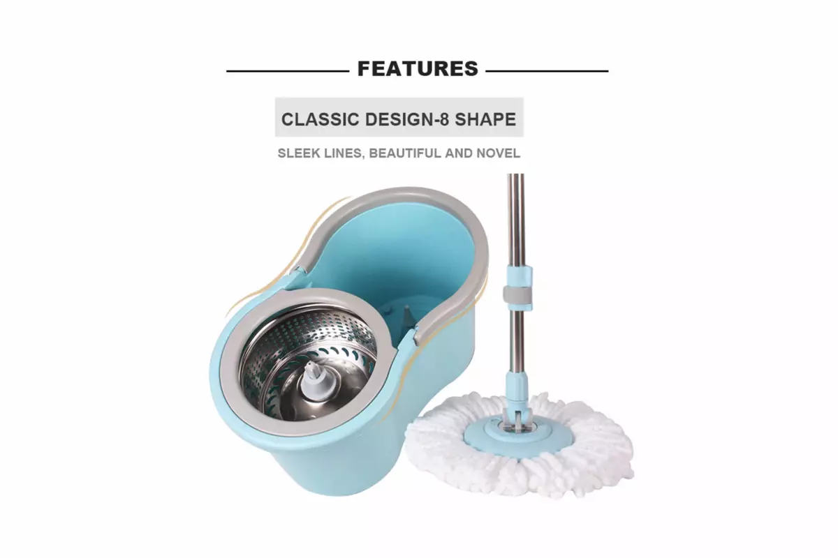 AODI SPIN MOP-STEEL BASKET (2 MOP HEAD) - Image 3
