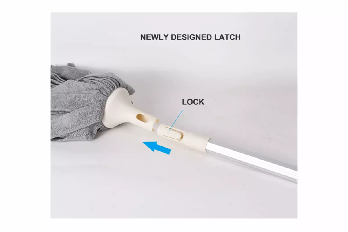 AODI 6 SIDES ALUMINIUM HANDLE MICROFIBER MOP-ROUND - Image 2