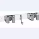 AODI STAINLESS STEEL MOP HOLDER 3 HOOK 2 CLIP