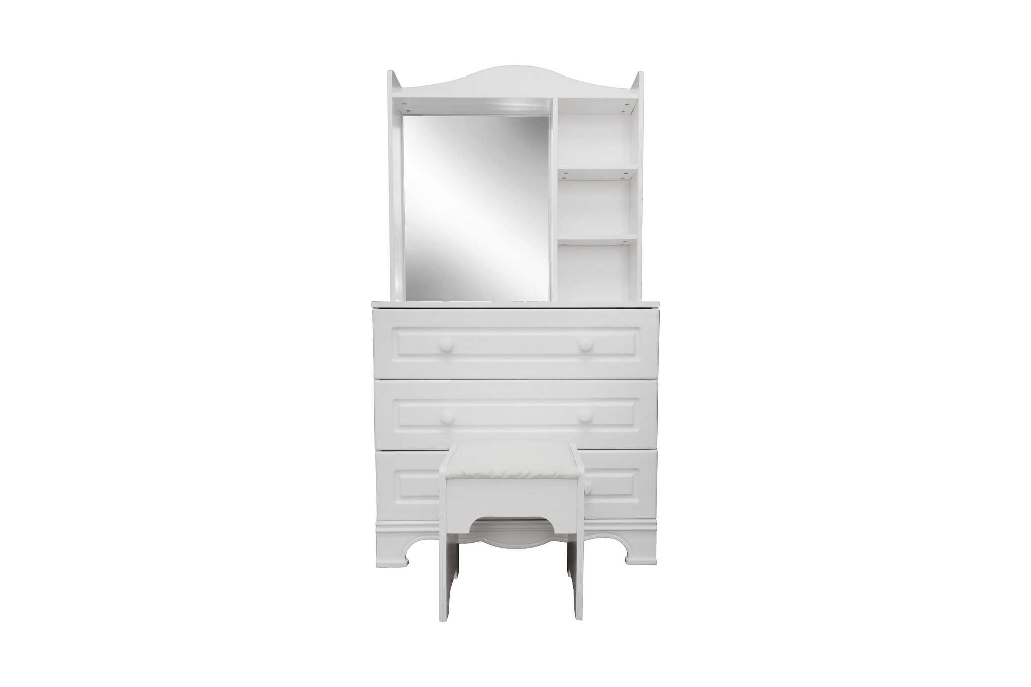 5397 (4) DRESSING TABLE W/ 3 CHEST DRAWERS AND STOOL AKAMU - Image 1