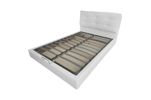 STORAGE QUEEN BED PU FABRIC CUSHIONED AKAMU