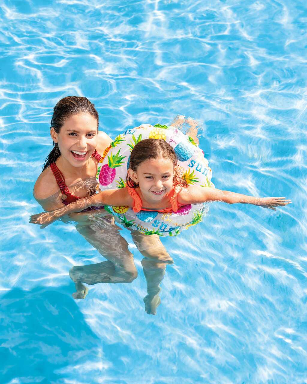 11755-1 Swim Ring Pineapple Print (Age 6+) Intex - Image 1