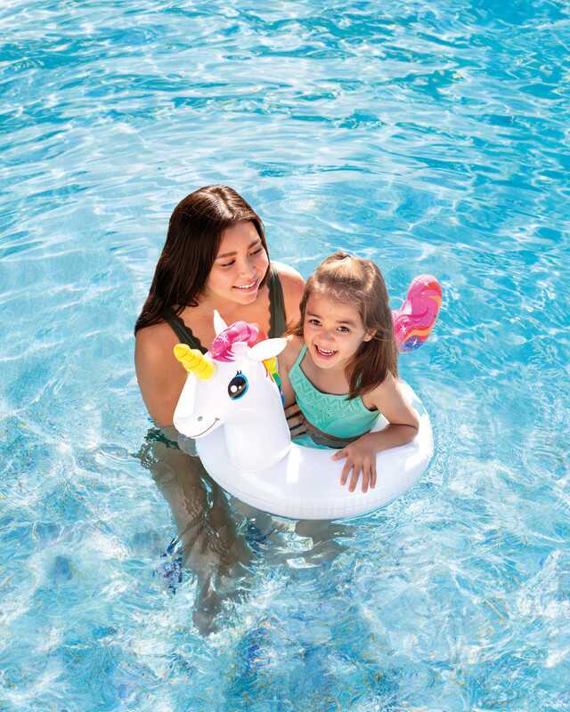 11757-2 Unicorn Swim Ring (Age 3-6) Intex - Image 1