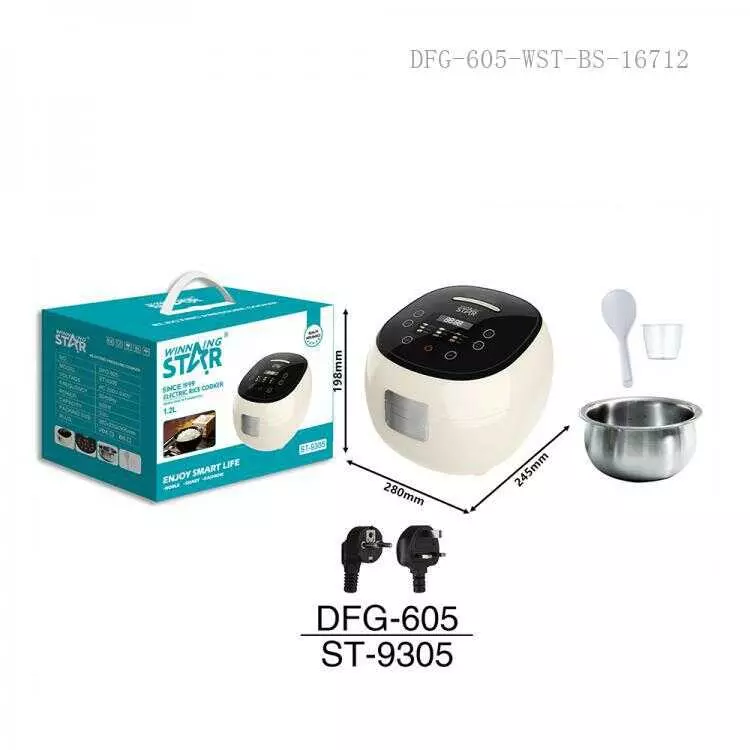 Rice Cooker with LED display 1.2L Winning Star - Image 6