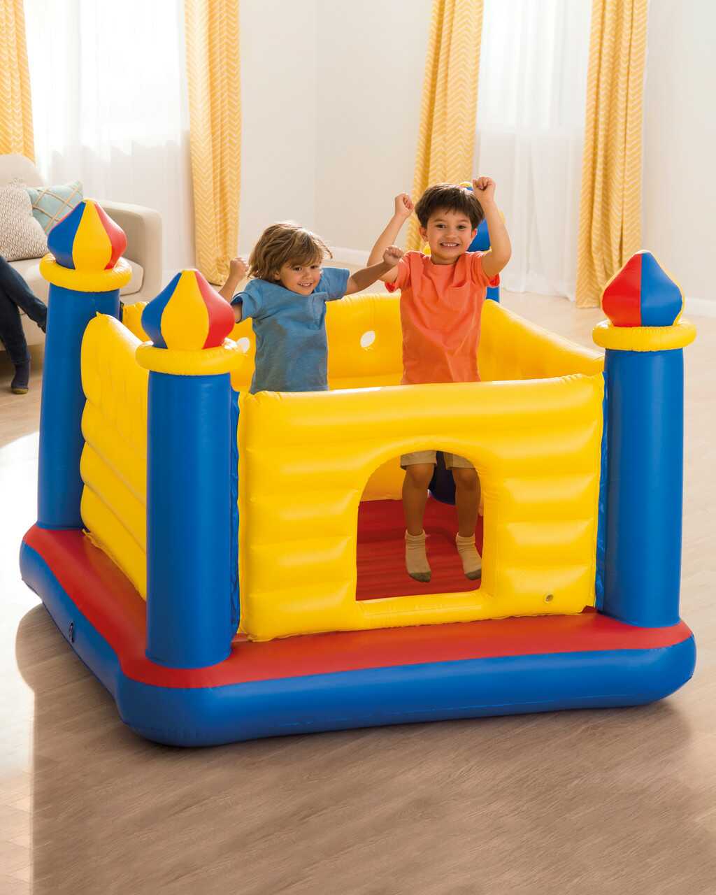 48259_D02_LS__34393 Inflatable Bouncer Play House (Age 3+) Intex - Image 1