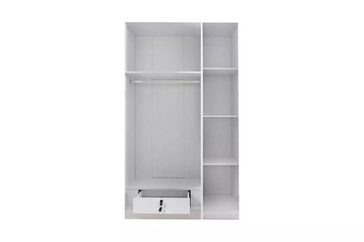 WARDROBE 3 DOOR WHITE AKAMU - Image 2