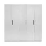 WARDROBE 5 DOOR WHITE AKAMU
