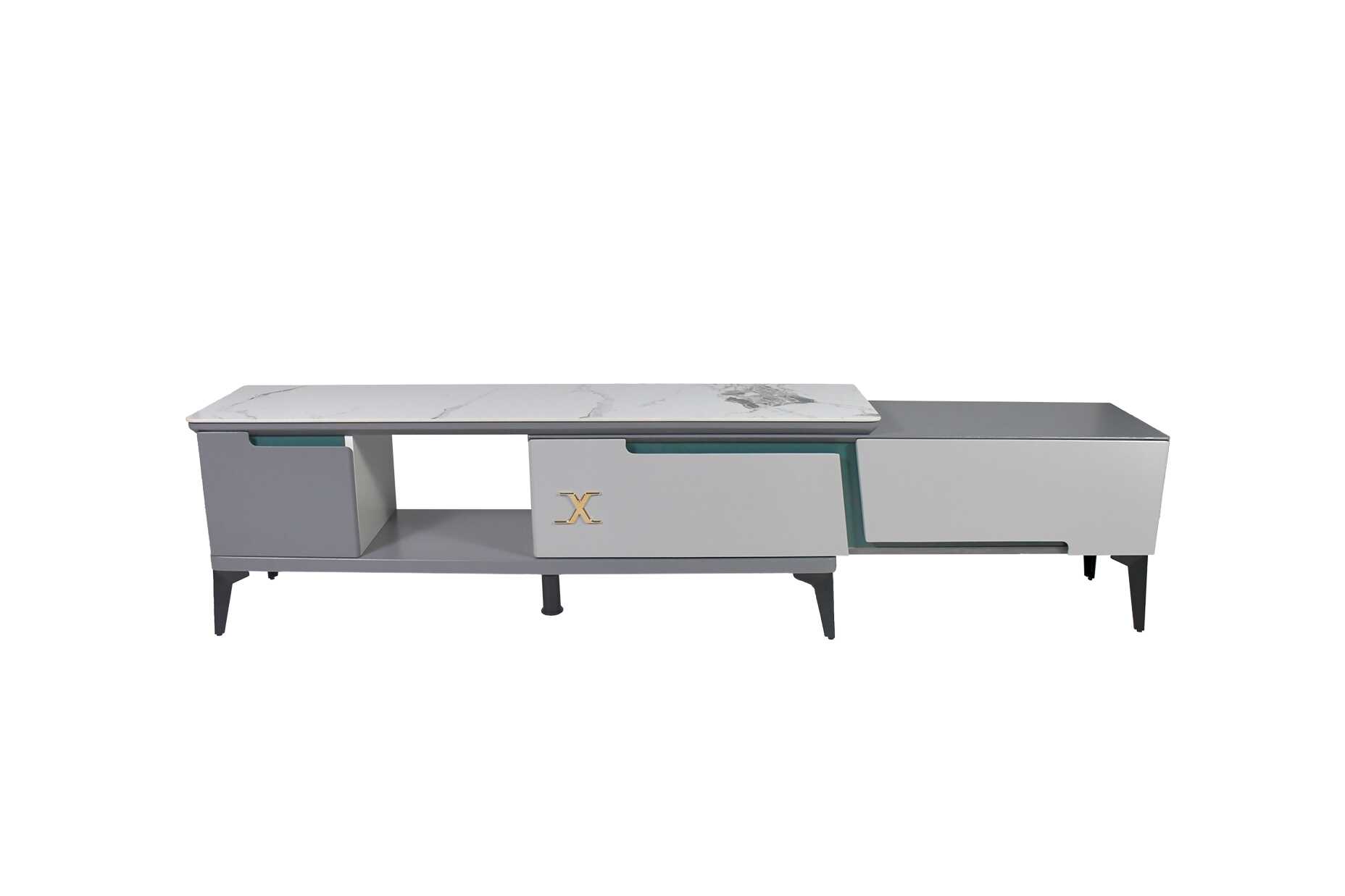 25378 (4) TV CABINET STONE TOP - Image 1