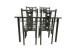 DINING SET WITH 4 CHAIRS - Image 2