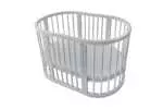 BABY BED OVAL SHAPE WITH MATTRESS