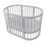 BABY BED OVAL SHAPE WITH MATTRESS