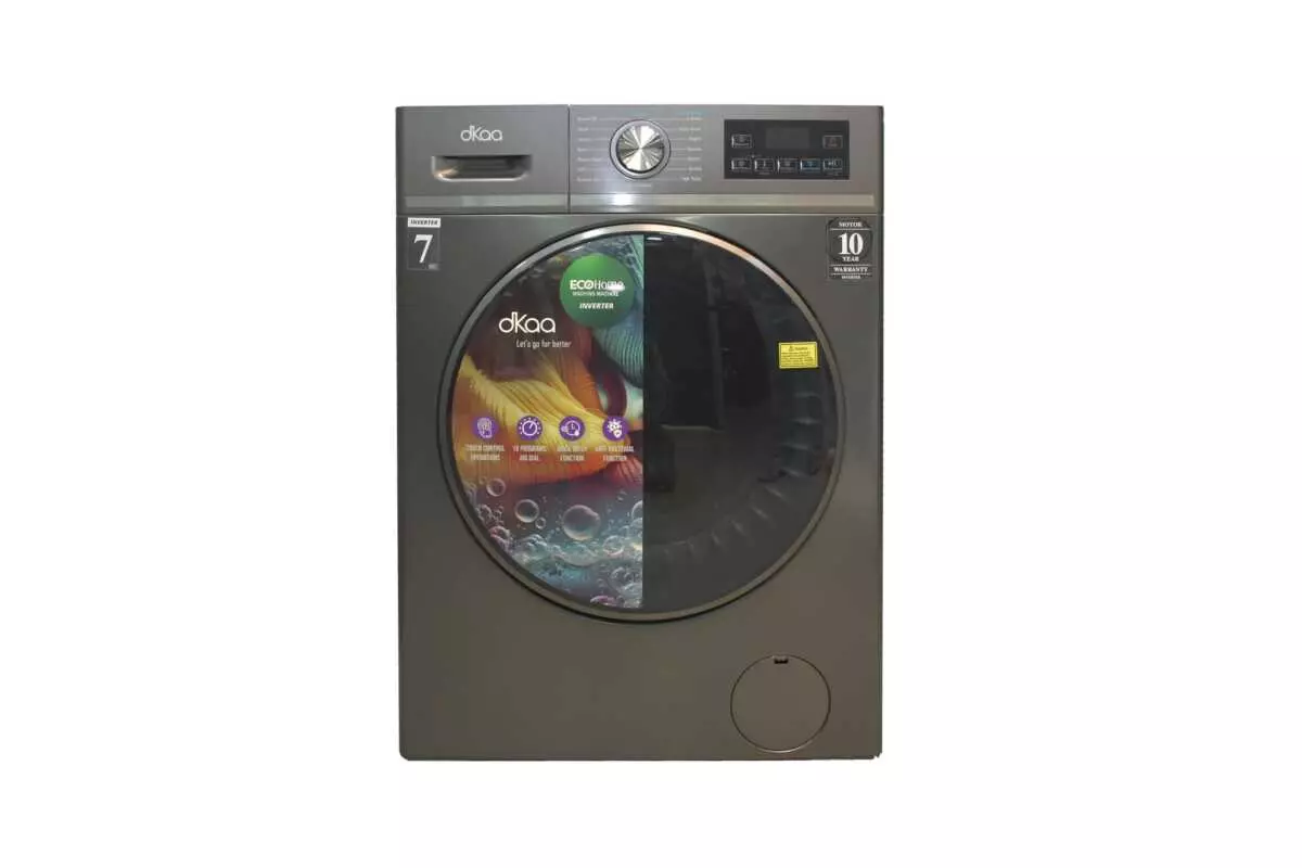 DKAA FRONT LOAD WASHING MACHINE 7KG INVERTER 598X465X845MM - Image 2