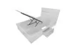AKAMU STORAGE DOUBLE BED CUSHION HEADBOARD - Image 2