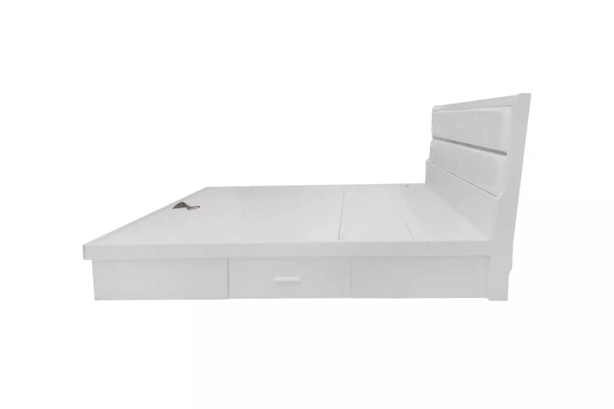 AKAMU STORAGE DOUBLE BED CUSHION HEADBOARD - Image 4