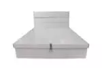 AKAMU STORAGE QUEEN BED CUSHION HEADBOARD WHITE - Image 2