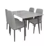 DINING SET WITH 4 CHAIRS