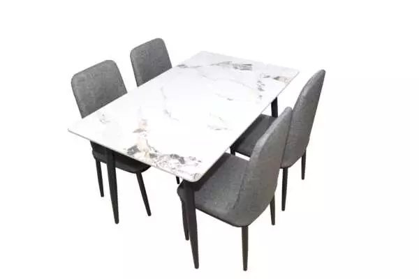 DINING SET WITH 4 CHAIRS