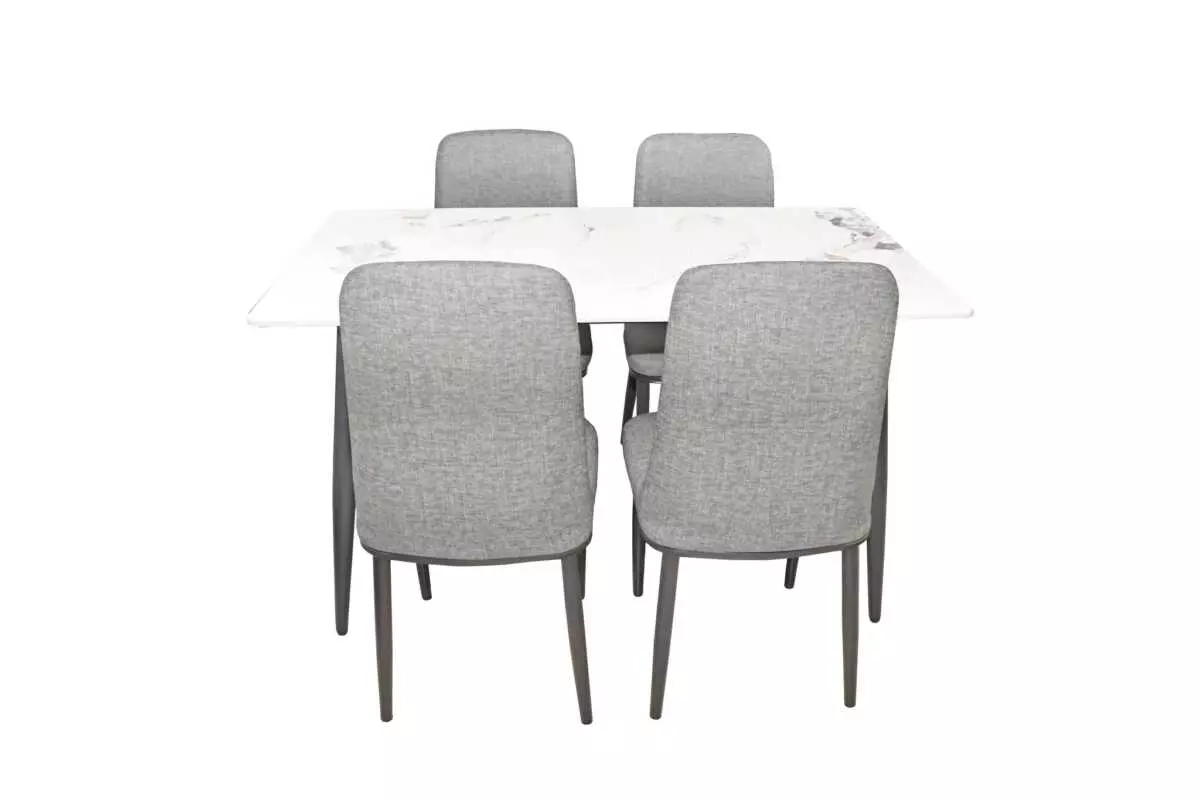 DINING SET WITH 4 CHAIRS - Image 2