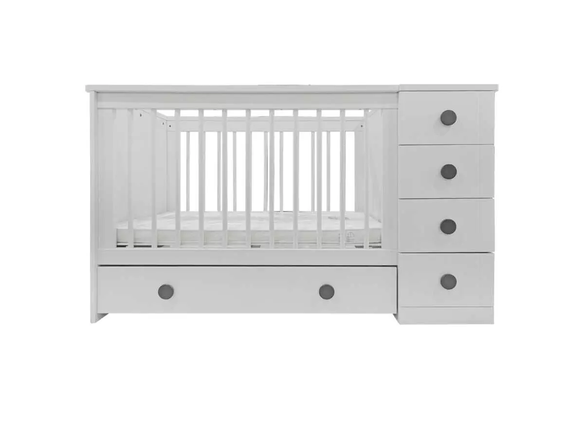 BABY BED W/ CHEST DRAWER WITH MATTRESS - Image 2