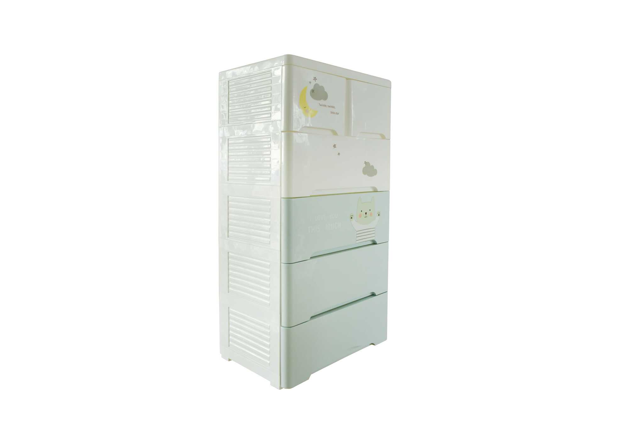 25869-2 copy copy 6-TIER PLASTIC CHEST OF DRAWER - Image 1