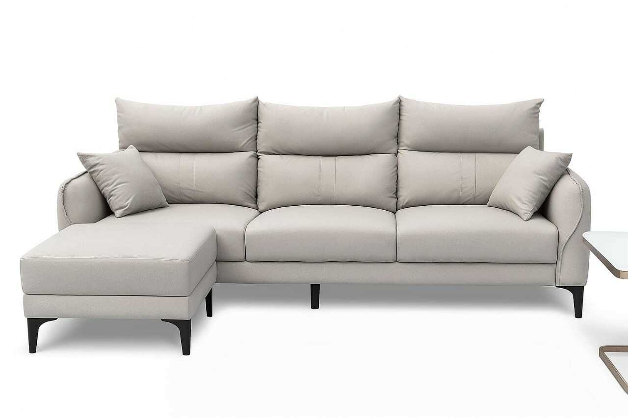 27286 PU L SHAPED SOFA SET - Image 1