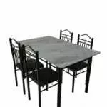 DININIG SET WITH 4 CHAIRS