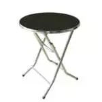 FOLDING TABLE ROUND 800x800mm STAINLESS STEEL