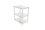 STORAGE SHELF 580x400x700mm 3 LAYER STAINLESS STEEL