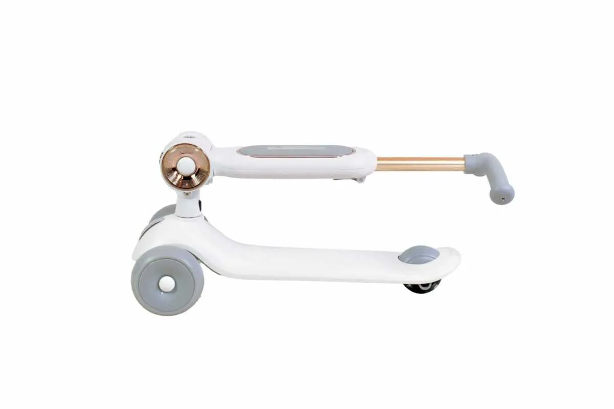 KIDS SCOOTER DOUBLE SEAT WHITE ROYAL - Image 4