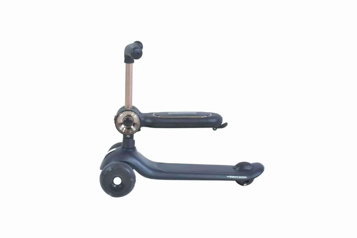KIDS SCOOTER DOUBLE SEAT BLACK ROYAL BABY - Image 2