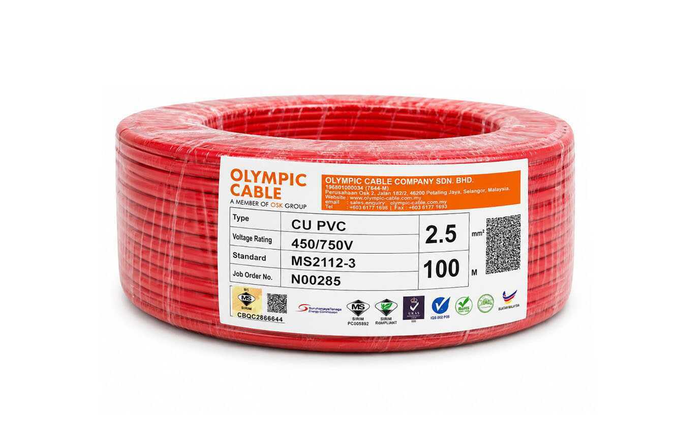 29138 OLYMPIC CABLE 2.5MM - RED - Image 1