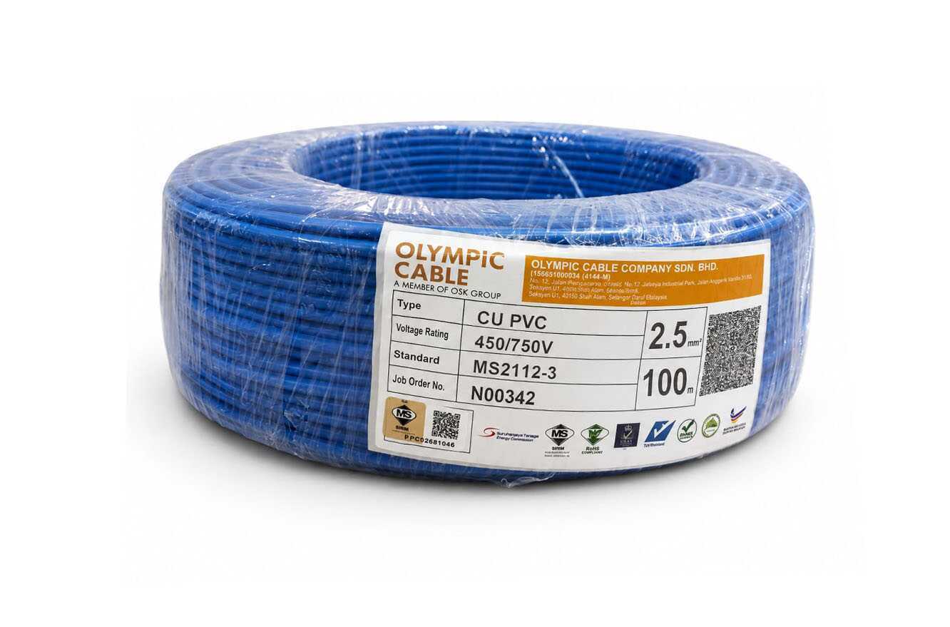 29142 OLYMPIC CABLE 2.5MM - BLUE - Image 1