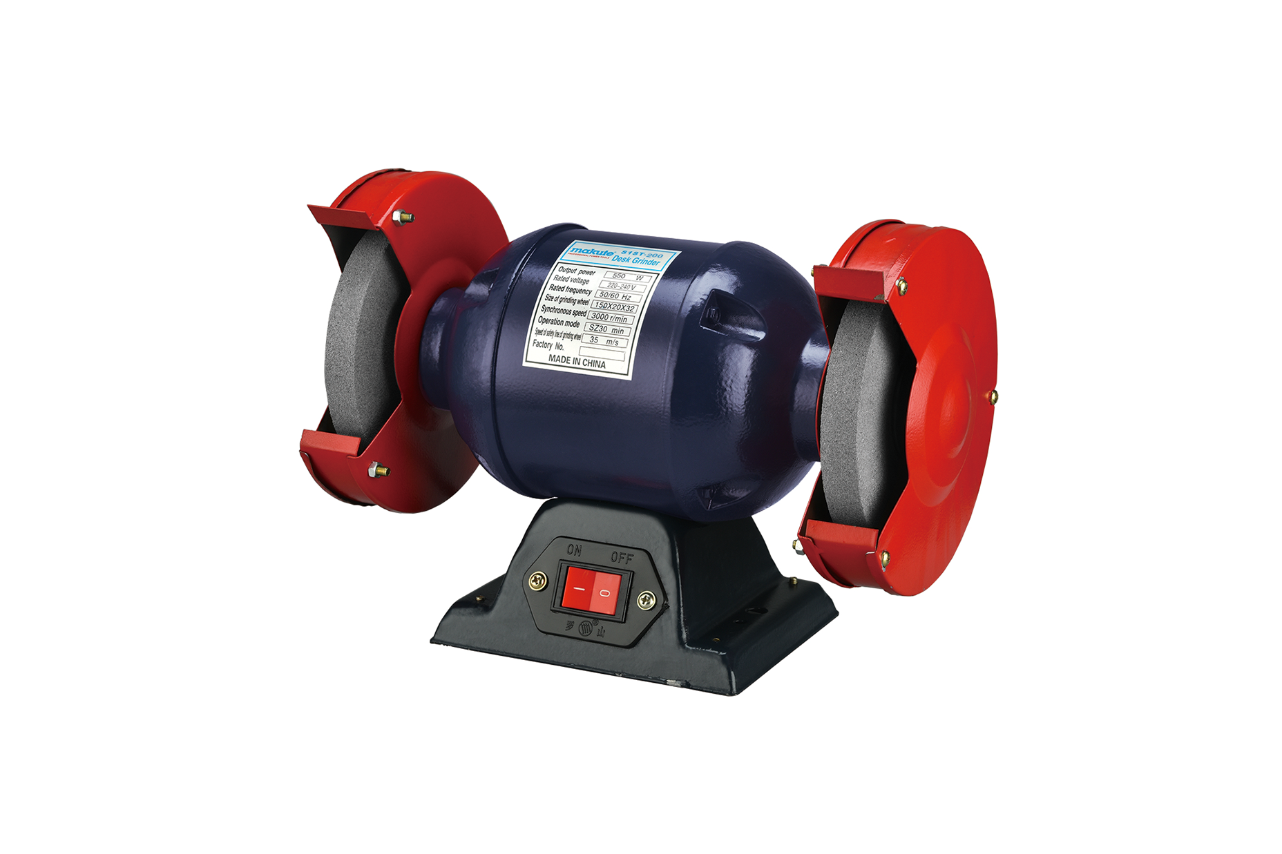 25961 MAKUTE BENCH GRINDER 550W 200X22X32MM - Image 1