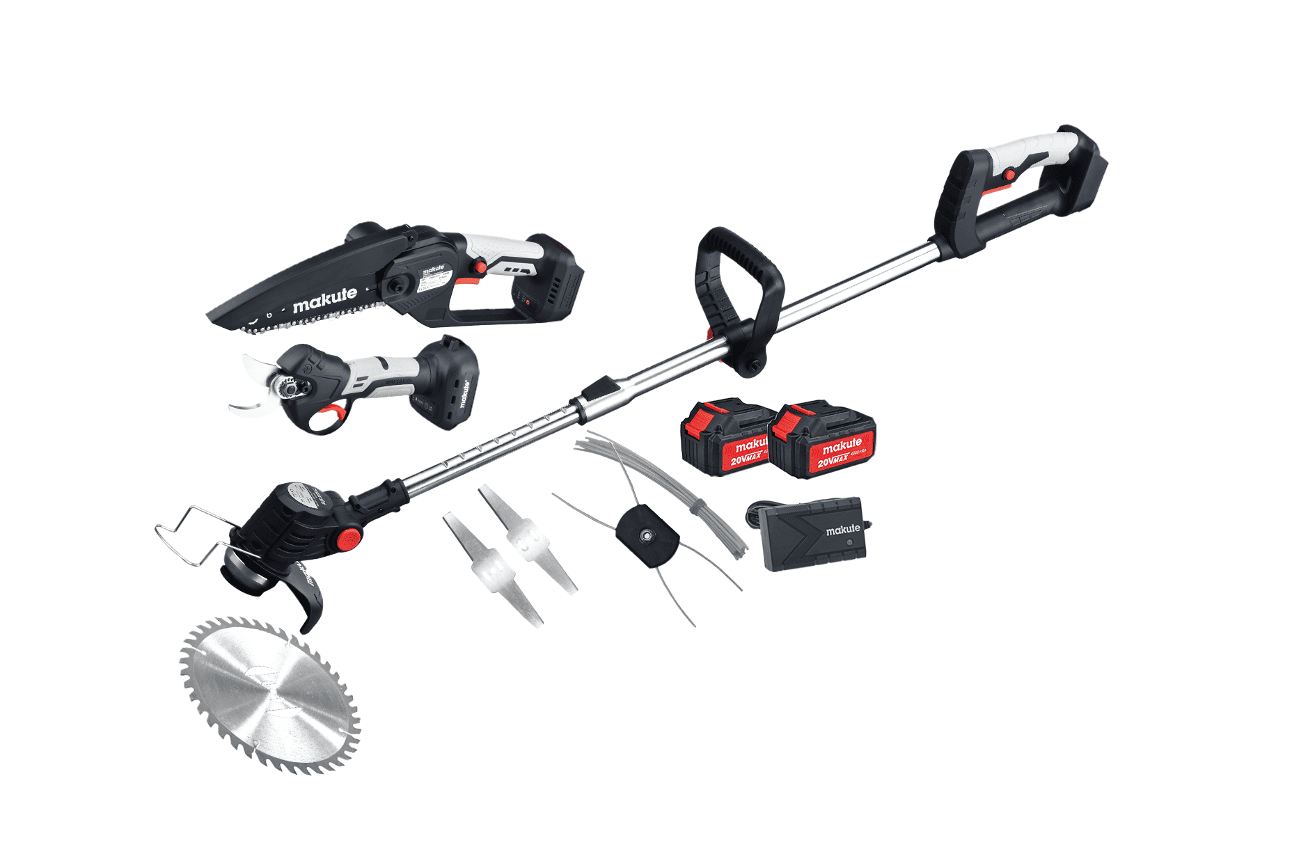 26171 MAKUTE COMBO CORDLESS PRUNING MACHIN WITH 2 BATTERY - Image 1