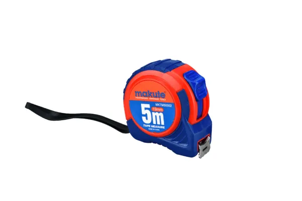 MAKUTE STEEL MEASURING TAPE 5M X 19MM WITH RUBBER GRIP