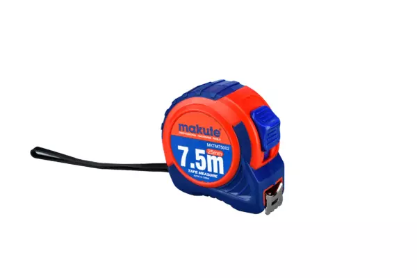 MAKUTE STEEL MEASURING TAPE 7.5M X 25MM WITH RUBBER GRIP