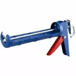 MAKUTE SKELETON CAULKING GUN 9" IRON WITH TEETH 1.0MM