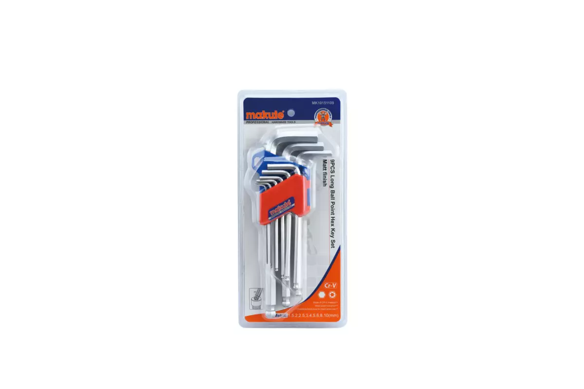 MAKUTE LONG BALL POINT HEX KEY 9 PCS SET - Image 2