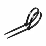 WISEUP BLACK NYLON CABLE TIE 3.6X200 100PCS