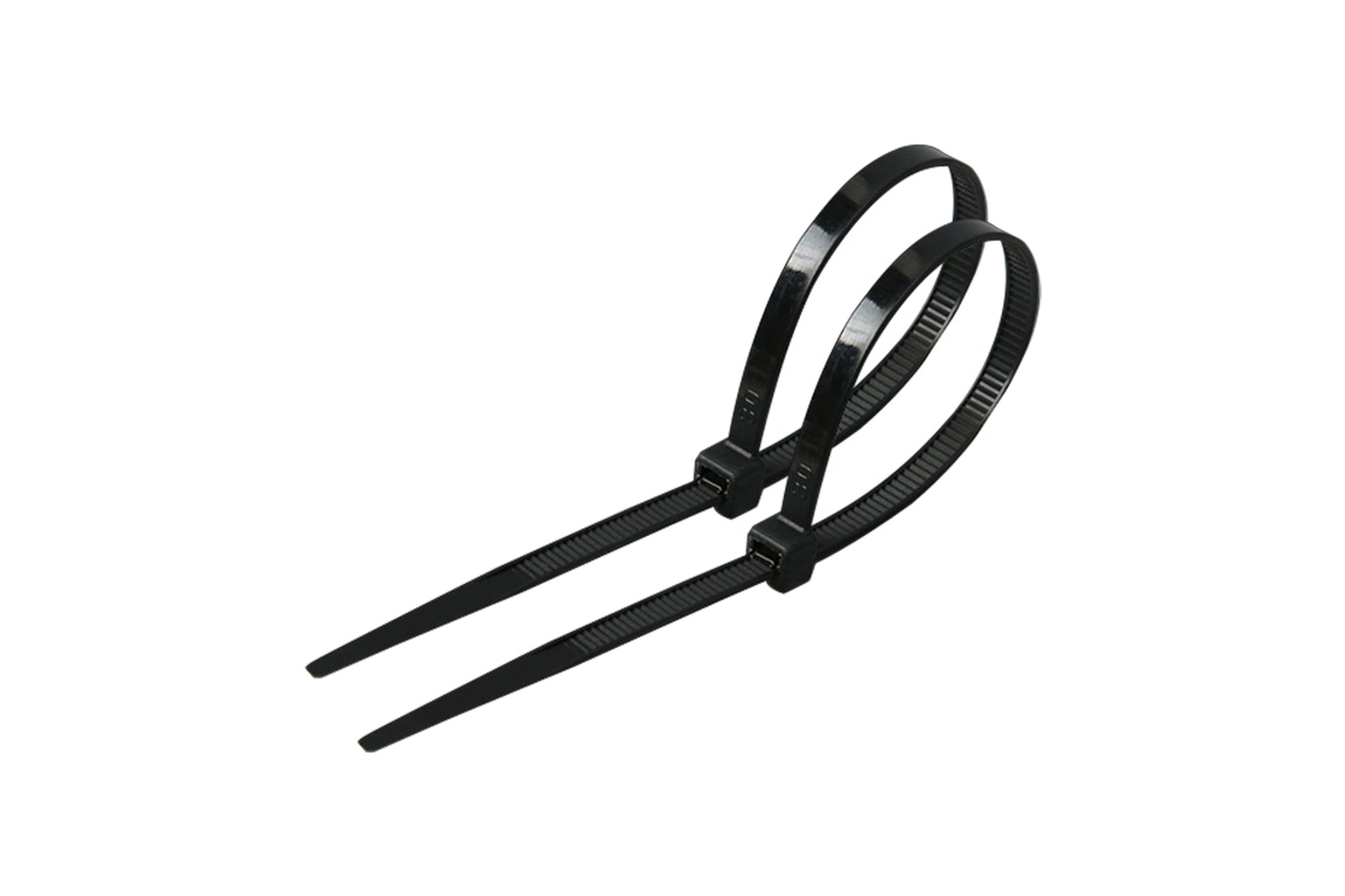 26634 WISEUP BLACK NYLON CABLE TIE 3.6X200 100PCS - Image 1