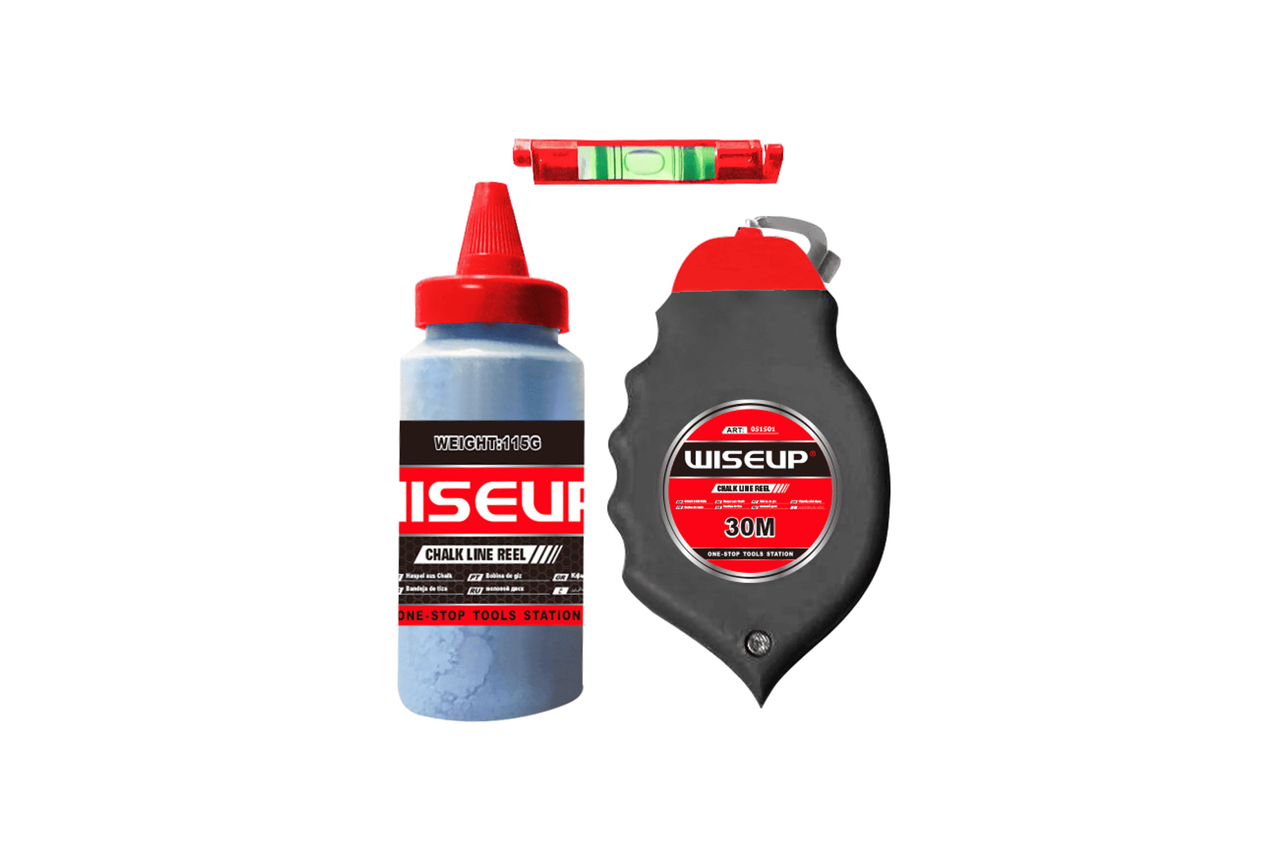 26886 WISEUP 3PCS CHALK LINE REEL - Image 1