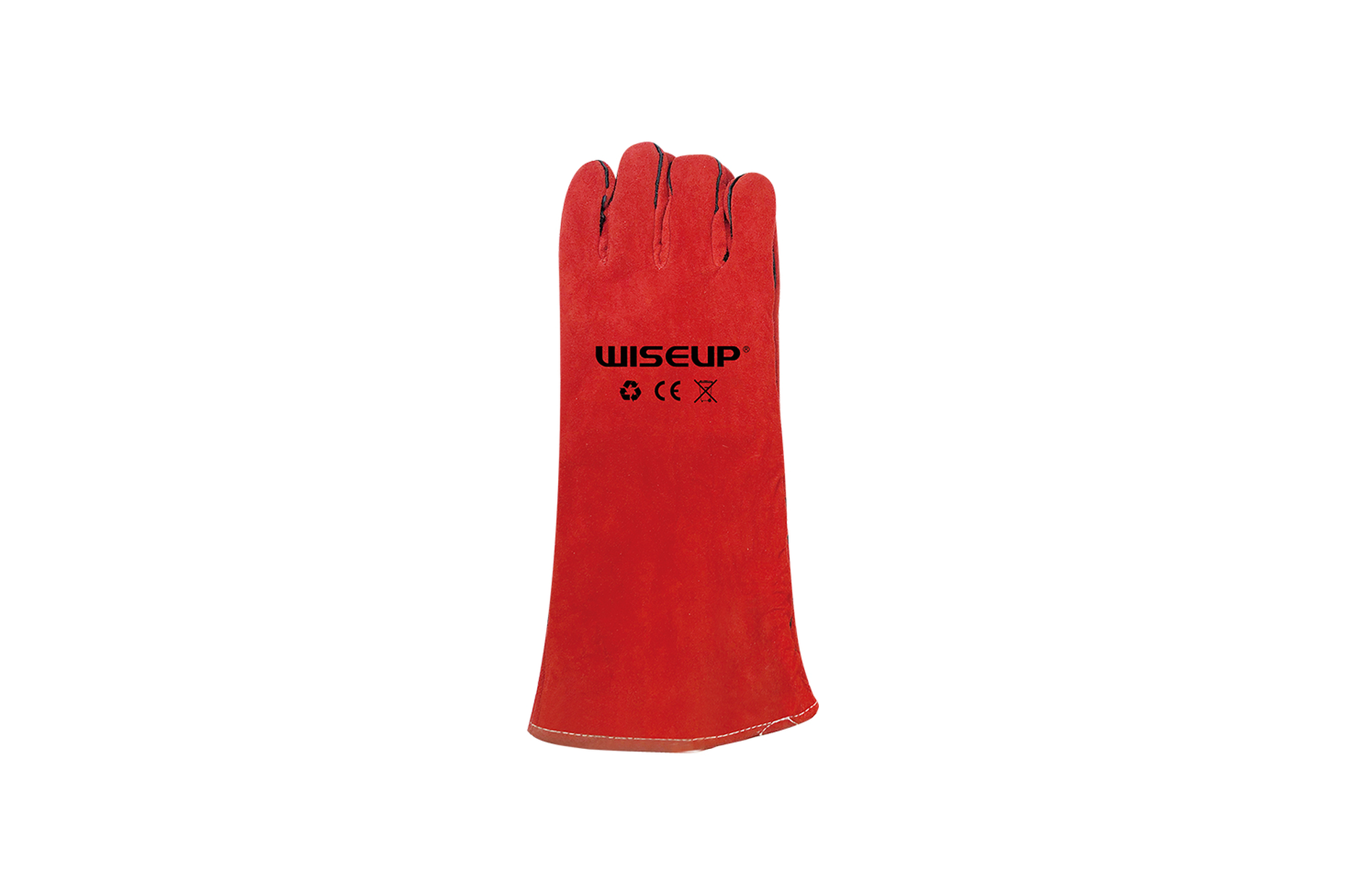 27638 WISEUP WELDING GLOVES 14'' 350MM RED VELVET - Image 1