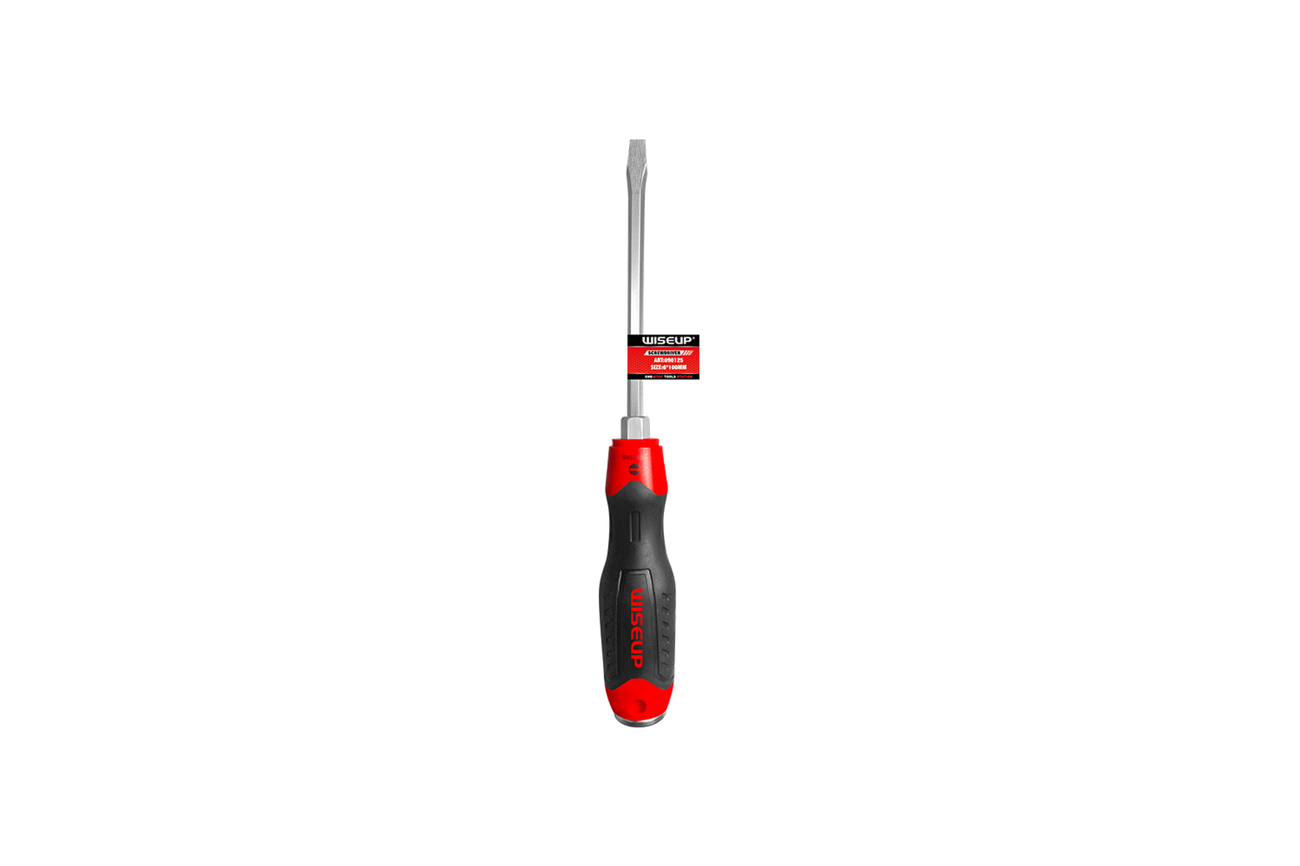 28593 WISEUP TPR SCREW DRIVER 4''/100MM 6MM MINUS - Image 1