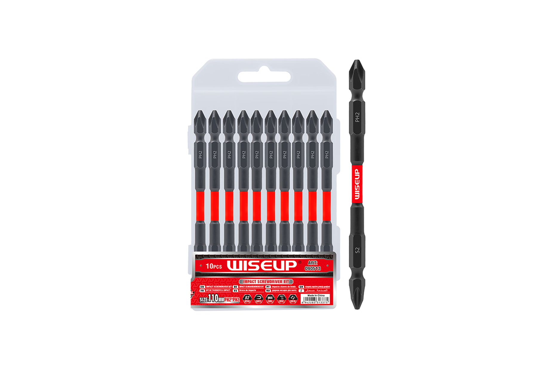 29456 WISEUP IMPACT SCREWDRIVER BIT S2 110MM PH2XPH2 - Image 1
