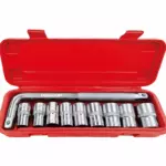 WISEUP 10PCS 1/2" SOCKET SET CR-V