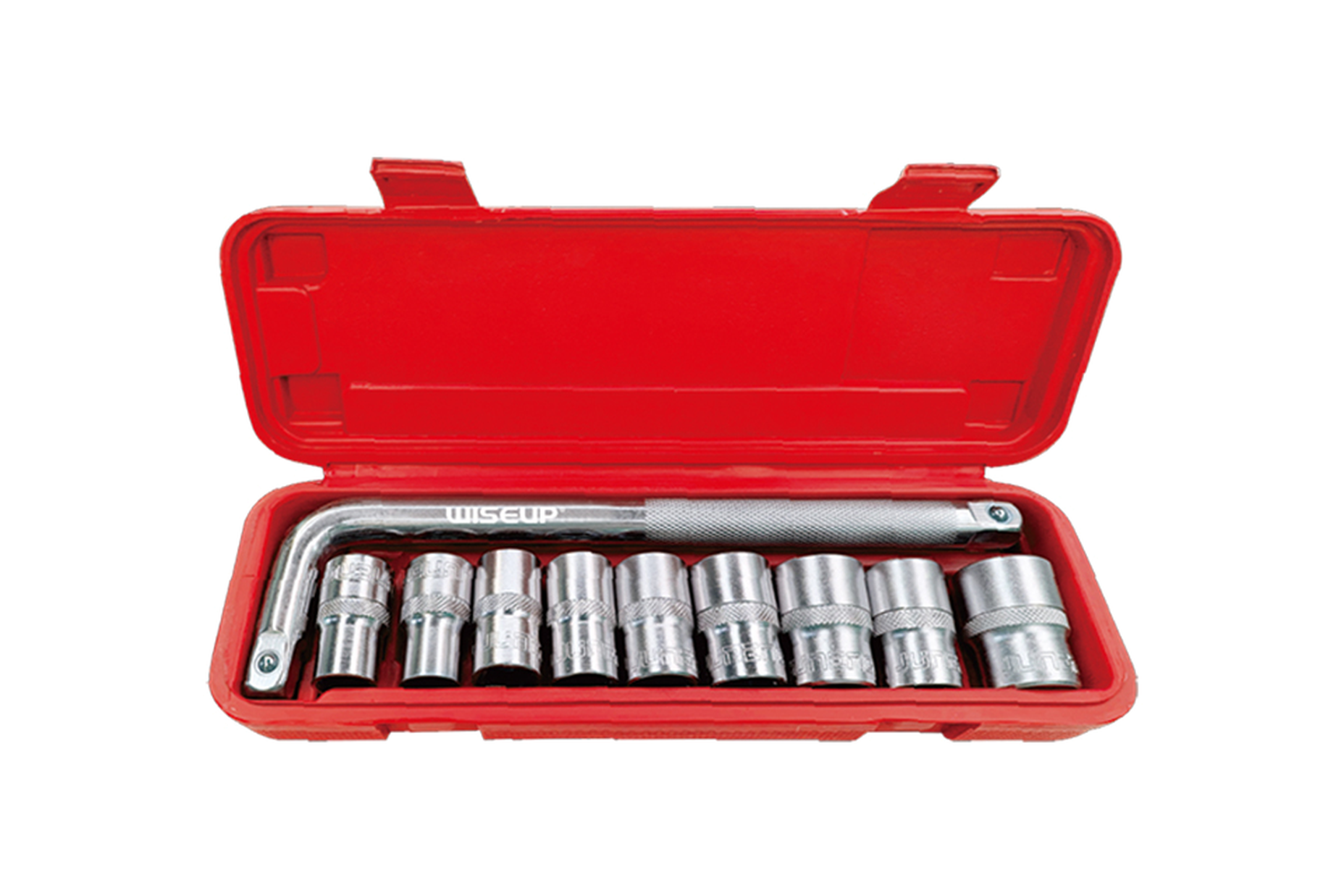 29458 WISEUP 10PCS 1/2" SOCKET SET CR-V - Image 1
