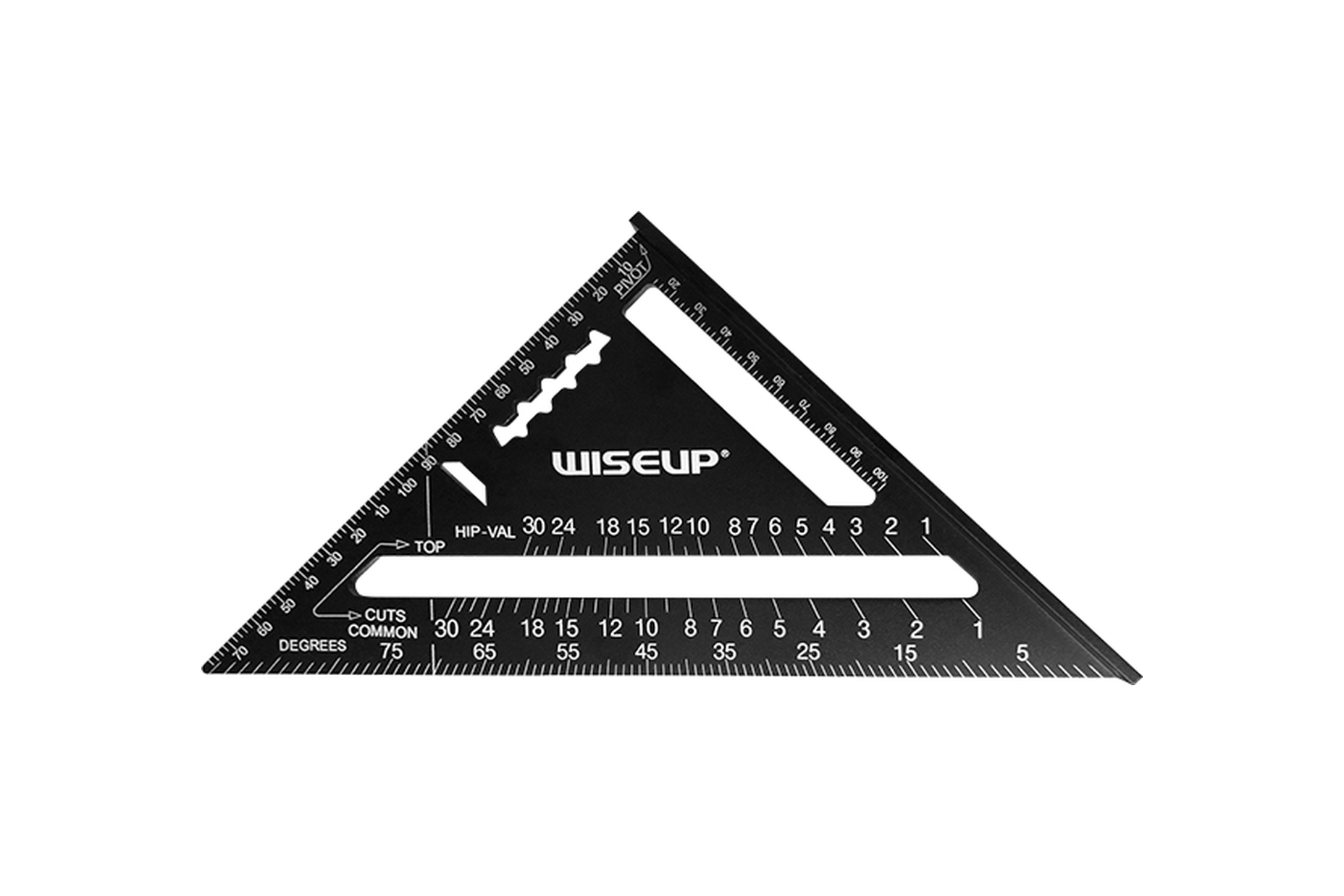 29471 WISEUP ALUMINIUM ALLOY TRI-ANGLE SQUARE 7" 175MM - Image 1