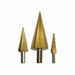 WISEUP 3PCS HSS STEPPED DRILL BIT SET 4-32MM