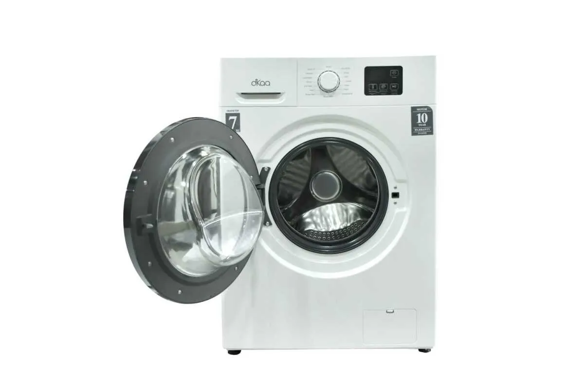 DKAA FRONT LOAD INVERTER WASHING MACHINE 7KG WHITE 598X435X845MM - Image 2